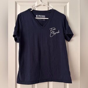 Eric Church Navy V‑Neck Tee